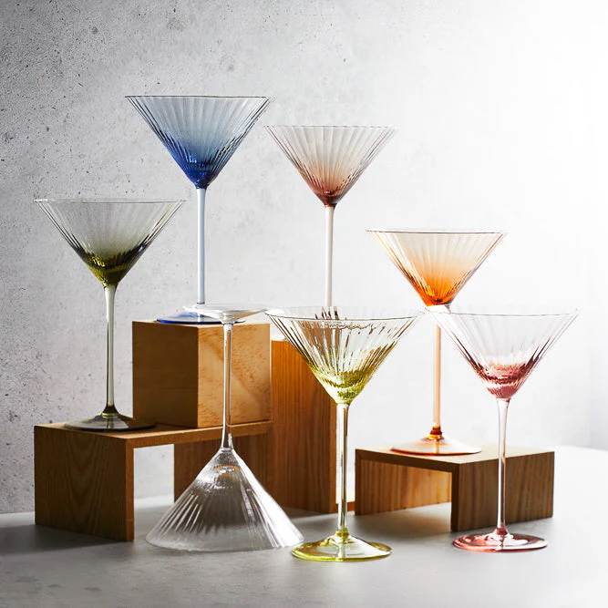 Mouth-blown beauties from a centuries-old glassworks in the rural Czech Republic, this is glassware you'll savor as much as the drink.