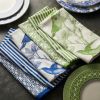 Newport Garden Gate Dinner Napkins, Set of 4- Green