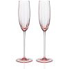 Quinn Champagne Flutes, Set of 2 - Rose