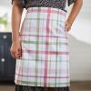 BELLA WATERCOLOR PLAID DISHTOWEL APRON