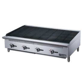 48"  4-Burner Commercial Charboiler in Stainless Steel with 4 legs