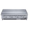 48" Griddler (24" Depth)  4-Burner Commercial  Griddle in Stainless Steel with 4 legs