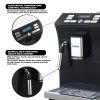 Fully Automatic Espresso Machine w/ Milk Frother; Black