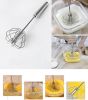 Semi-Automatic Egg Whisk Hand Push Egg Beater Stainless Steel Blender Mixer Whisk