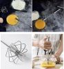 Semi-Automatic Egg Whisk Hand Push Egg Beater Stainless Steel Blender Mixer Whisk