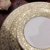 Ellington Shimmer Gold & Platinum Salad Plate