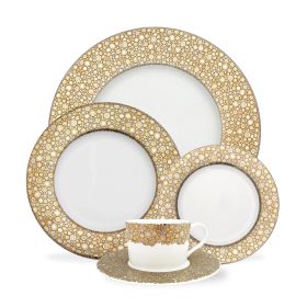 Ellington Shimmer Gold & Platinum 5-Piece Place Setting