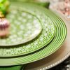 Newport Garden Gate Rimmed Salad Plate - Green