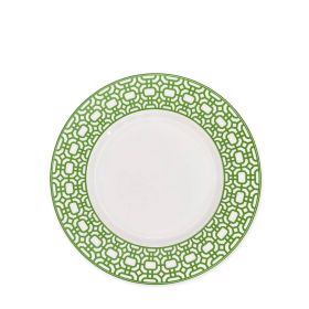 Newport Garden Gate Rimmed Salad Plate - Green