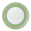 Newport Stripe Rimmed Dinner Plate - Green