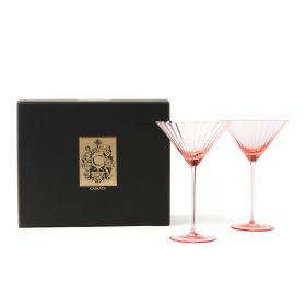 Quinn Martini Glasses, Set of 2 - Rose