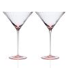 Quinn Martini Glasses, Set of 2 - Rose