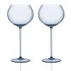 Quinn Red Wine Glasses, Set of 2 - Blue