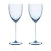 Quinn White Wine Glasses, Set of 2 - Blue