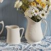 Stoneware Lily Of The Valley Pitcher