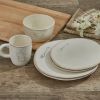 VILLAGER DINNER PLATE FORK - CREAM