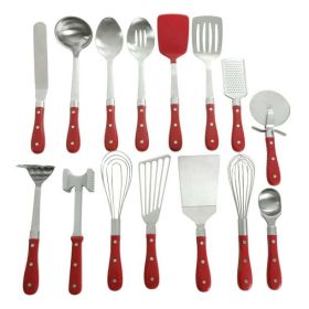 Frontier Collection 15 Piece All-in-One Tool and Gadget Set, Black (Item Color: Red)